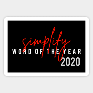 Simplify Word of The Year 2020 Magnet